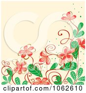 Poster, Art Print Of Pink Floral Background 12