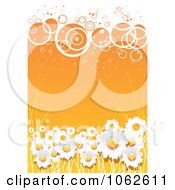 Poster, Art Print Of Orange Floral Background 6