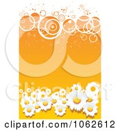 Poster, Art Print Of Orange Floral Background 4