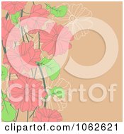 Poster, Art Print Of Pink Floral Background 8