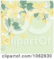 Clipart Green Floral Background 2 Royalty Free Vector Illustration