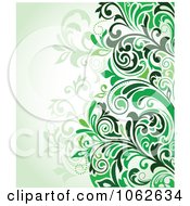 Clipart Green Floral Background 10 Royalty Free Vector Illustration