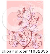 Poster, Art Print Of Pink Floral Background 2