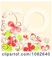 Poster, Art Print Of Pink Floral Background 4