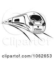 Poster, Art Print Of Subway Train In Black And White 1