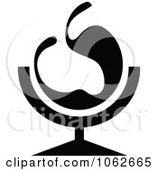 Clipart Cocktail In Black And White 1 Royalty Free Vector Illustration