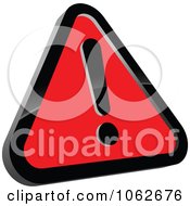 Clipart Red Warning Sign Royalty Free Vector Illustration by Vector Tradition SM