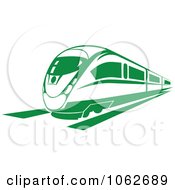 Clipart Green Subway Train 1 Royalty Free Vector Illustration