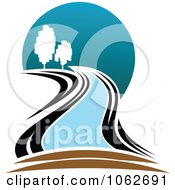 Clipart Nature And River Logo 5 Royalty Free Vector Illustration