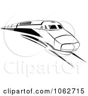 Poster, Art Print Of Subway Train In Black And White 2