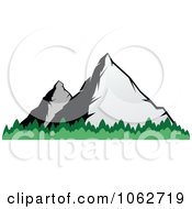Clipart Mountain Logo 8 Royalty Free Vector Illustration