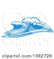 Clipart Ocean Wave Design Element 7 Royalty Free Vector Illustration