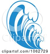Clipart Ocean Wave Design Element 9 Royalty Free Vector Illustration