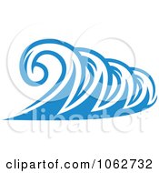 Clipart Ocean Wave Design Element 2 Royalty Free Vector Illustration