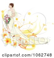 Poster, Art Print Of Gorgeous Bride With Floral Elements
