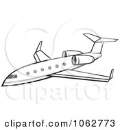 Clipart Jumbo Jet Royalty Free Vector Illustration