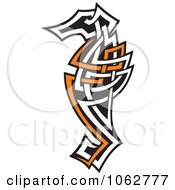Clipart Tribal Seahorse Royalty Free Vector Illustration
