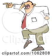 Poster, Art Print Of Mad Businessman Pointing