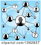 Clipart Social Networking People Connected 1 Royalty Free Illustration by Arena Creative