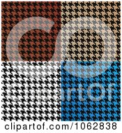 Colorful Houndstooth Backgrounds Digital Collage