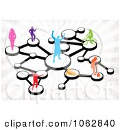 Poster, Art Print Of Social Networking People Connected 3