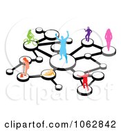 Poster, Art Print Of Social Networking People Connected 2