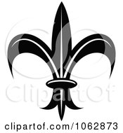 Clipart Fleur De Lis Design Element 2 Royalty Free Vector Illustration