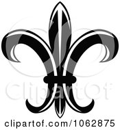 Clipart Fleur De Lis Design Element 3 Royalty Free Vector Illustration