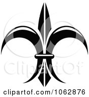 Clipart Fleur De Lis Design Element 4 Royalty Free Vector Illustration
