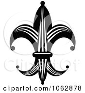 Clipart Fleur De Lis Design Element 5 Royalty Free Vector Illustration