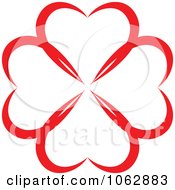 Clipart Circle Of Red Hearts 1 Royalty Free Vector Illustration
