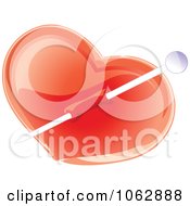 Clipart Pinned Heart 3 Royalty Free Vector Illustration