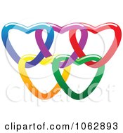 Clipart Rings Of Hearts 2 Royalty Free Vector Illustration by Vector Tradition SM