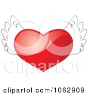 Poster, Art Print Of 3d Winged Heart
