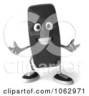 Clipart 3d Tire Character Welcoming Royalty Free CGI Illustration