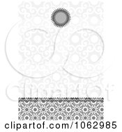 Poster, Art Print Of Gray Ornate Invitation Background