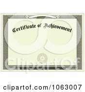 Clipart Tan Certificate Of Achievement Background Royalty Free Vector Illustration