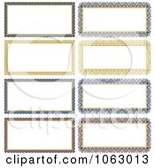 Clipart Long Frames Digital Collage Royalty Free Vector Illustration