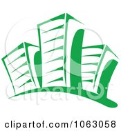 Clipart Green Skyscraper Logo 8 Royalty Free Vector Illustration