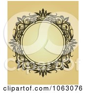 Clipart Vintage Ornate Frame 76 Royalty Free Vector Illustration