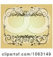 Clipart Vintage Ornate Frame 2 Royalty Free Vector Illustration