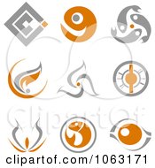 Clipart Abstract Design Element Logos Digital Collage 11 Royalty Free Vector Illustration