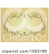 Clipart Vintage Ornate Frame 75 Royalty Free Vector Illustration
