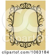 Clipart Vintage Ornate Frame 37 Royalty Free Vector Illustration