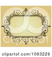 Clipart Vintage Ornate Frame 18 Royalty Free Vector Illustration