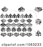 Clipart Flourishes Digital Collage 15 Royalty Free Vector Illustration