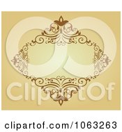 Clipart Vintage Ornate Frame 85 Royalty Free Vector Illustration