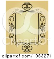 Clipart Vintage Ornate Frame 49 Royalty Free Vector Illustration
