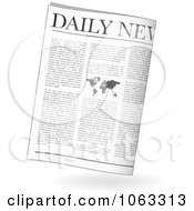 Poster, Art Print Of Folded Daily Newspaper
