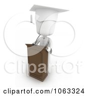 3d Ivory Child Graduate With A Medal